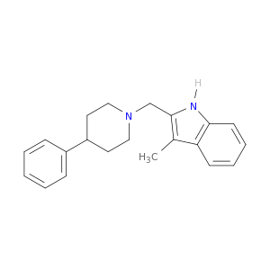 1H-Indole, 3-methyl-2-[(4-phenyl-1-piperidinyl)methyl]-
