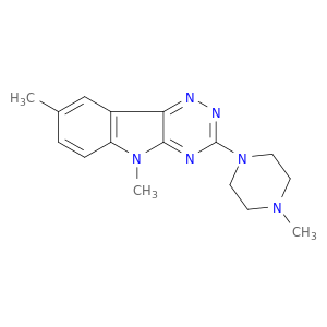 5H-1,2,4-Triazino[5,6-b]indole,5,8-dimethyl-3-(4-methyl-1-piperazinyl)-