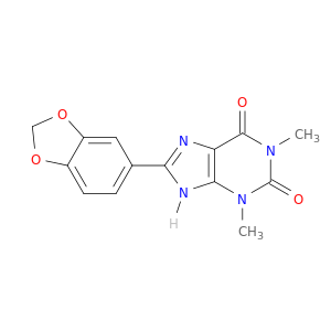8-benzo[1,3]dioxol-5-yl-1,3-dimethyl-7H-purine-2,6-dione