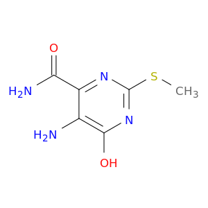 4-Pyrimidinecarboxamide,5-amino-1,6-dihydro-2-(methylthio)-6-oxo-