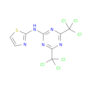 1,3,5-Triazin-2-amine,N-2-thiazolyl-4,6-bis(trichloromethyl)-