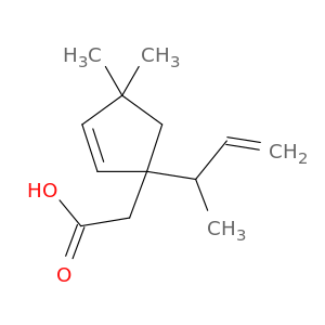 2-Cyclopentene-1-acetic acid, 4,4-dimethyl-1-(1-methyl-2-propenyl)-