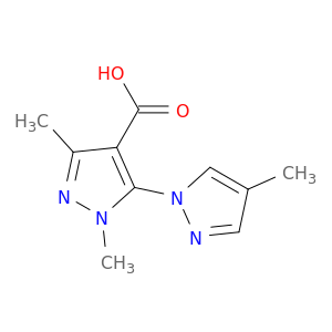 1,3-Dimethyl-5-(4-methyl-1H-pyrazol-1-yl)-1h-pyrazole-4-carboxylic Acid