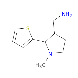 [1-methyl-2-(thiophen-2-yl)pyrrolidin-3-yl]methanamine