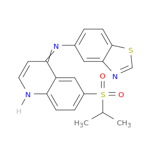 N-5-苯并噻唑基-6-[(1-甲基乙基)磺酰基]-4-喹啉胺
