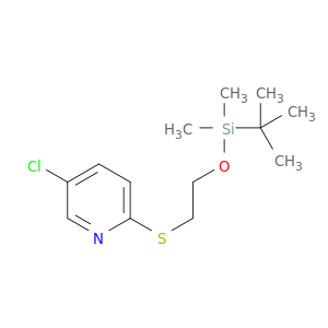 Pyridine, 5-chloro-2-[[2-[[(1,1-dimethylethyl)dimethylsilyl]oxy]ethyl]thio]-