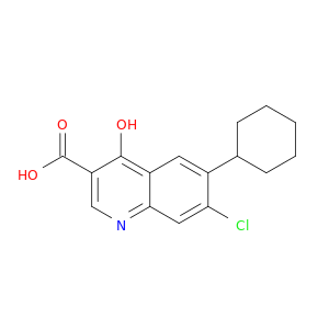 3-Quinolinecarboxylic acid, 7-chloro-6-cyclohexyl-4-hydroxy-