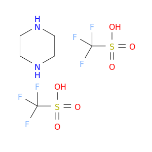 Methanesulfonic acid, trifluoro-, compd. with piperazine (2:1)