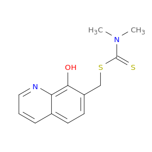 Carbamodithioic acid, dimethyl-, (8-hydroxy-7-quinolinyl)methyl ester