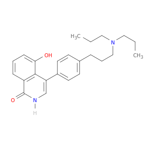 1(2H)-Isoquinolinone, 4-[4-[3-(dipropylamino)propyl]phenyl]-5-hydroxy-