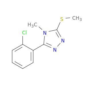 4H-1,2,4-Triazole,3-(2-chlorophenyl)-4-methyl-5-(methylthio)-