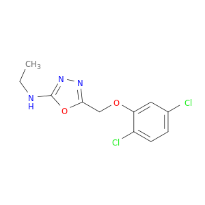 5-[(2,5-dichlorophenoxy)methyl]-n-ethyl-1,3,4-oxadiazol-2-amine