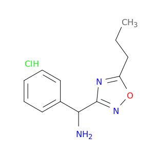 Phenyl(5-propyl-1,2,4-oxadiazol-3-yl)methanamine Hydrochloride