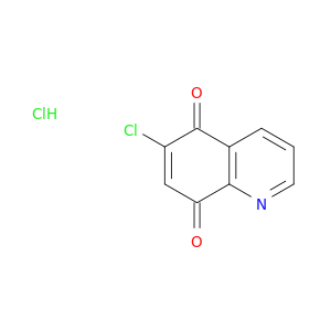 5,8-Quinolinedione, 6-chloro-, hydrochloride