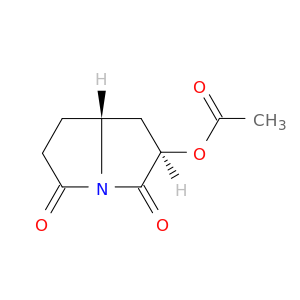 1H-Pyrrolizine-3,5(2H,6H)-dione, 2-(acetyloxy)dihydro-, cis-