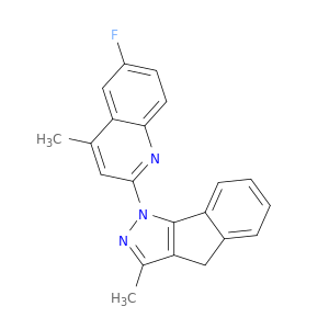 Indeno[1,2-c]pyrazole,1-(6-fluoro-4-methyl-2-quinolinyl)-1,4-dihydro-3-methyl-
