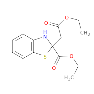 2-Benzothiazoleacetic acid, 2-(ethoxycarbonyl)-2,3-dihydro-, ethyl ester