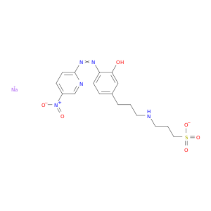 1-Propanesulfonic acid,3-[[3-hydroxy-4-[2-(5-nitro-2-pyridinyl)diazenyl]phenyl]propylamino]-, sodiumsalt (1:1)