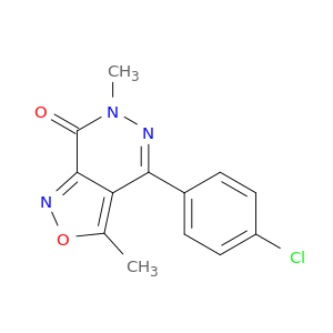 Isoxazolo[3,4-d]pyridazin-7(6H)-one, 4-(4-chlorophenyl)-3,6-dimethyl-