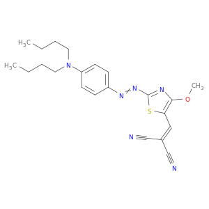 PROPANEDINITRILE, 2-[[2-[2-[4-(DIBUTYLAMINO)PHENYL]DIAZENYL]-4-METHOXY-5-THIAZOLYL]METHYLENE]-