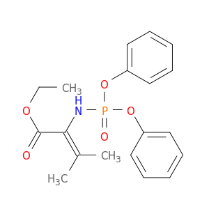 2-Butenoic acid, 2-[(diphenoxyphosphinyl)amino]-3-methyl-, ethyl ester