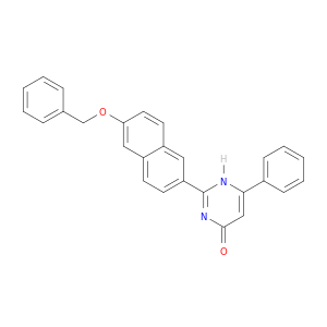 4(1H)-Pyrimidinone, 6-phenyl-2-[6-(phenylmethoxy)-2-naphthalenyl]-