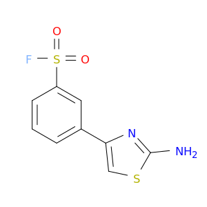 Benzenesulfonylfluoride, 3-(2-amino-4-thiazolyl)-