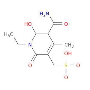 5-(氨基羰基)-1-乙基-1,2-二氢-6-羟基-4-甲基-2-氧代-3-吡啶甲磺酸