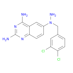 2,4-Quinazolinediamine, 6-[1-[(3,4-dichlorophenyl)methyl]hydrazino]-