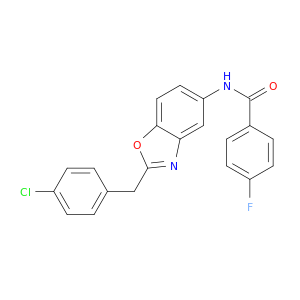 Benzamide, N-[2-[(4-chlorophenyl)methyl]-5-benzoxazolyl]-4-fluoro-