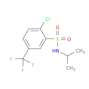 2-chloro-N-(propan-2-yl)-5-(trifluoromethyl)benzene-1-sulfonamide
