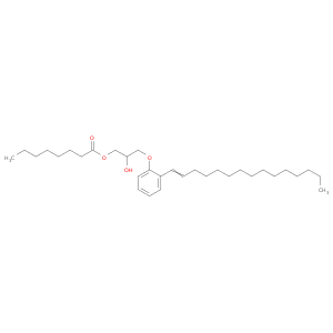 Octanoic acid, 2-hydroxy-3-(pentadecenylphenoxy)propyl ester