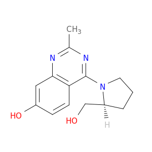 7-Quinazolinol, 4-[(2S)-2-(hydroxymethyl)-1-pyrrolidinyl]-2-methyl-