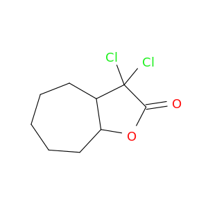 2H-Cyclohepta[b]furan-2-one, 3,3-dichlorooctahydro-