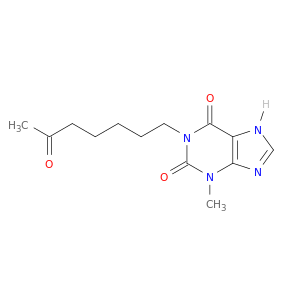 1H-Purine-2,6-dione, 3,7-dihydro-3-methyl-1-(6-oxoheptyl)-