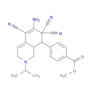 methyl 4-(6-amino-5,7,7-tricyano-2-propan-2-yl-1,3,8,8a-tetrahydroisoquinolin-8-yl)benzoate