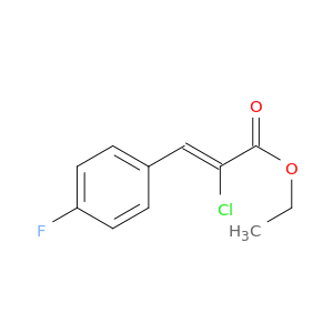 2-Propenoic acid, 2-chloro-3-(4-fluorophenyl)-, ethyl ester, (2Z)-