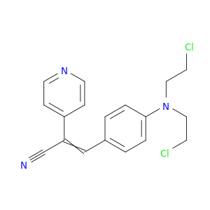 4-Pyridineacetonitrile,a-[[4-[bis(2-chloroethyl)amino]phenyl]methylene]-