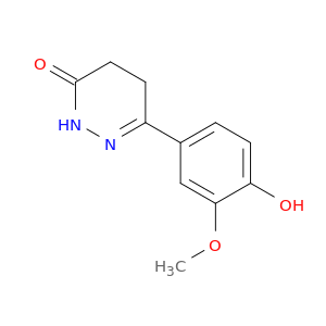 3(2H)-Pyridazinone, 4,5-dihydro-6-(4-hydroxy-3-methoxyphenyl)-