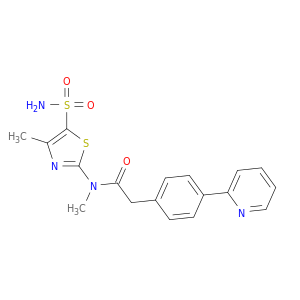 N-[5-(氨基磺酰基)-4-甲基-1,3-噻唑-2-基]-N-甲基-2-(4-吡啶-2-基苯基)乙酰胺