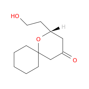 1-Oxaspiro[5.5]undecan-4-one, 2-(2-hydroxyethyl)-, (2R)-
