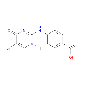 Benzoic acid, 4-[(5-bromo-1,4-dihydro-4-oxo-2-pyrimidinyl)amino]-