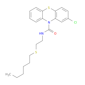 2-CHLORO-N-(2-(HEXYLTHIO)ETHYL)-10H-PHENOTHIAZINE-10-CARBOXAMIDE