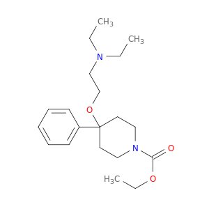 乙基4-[2-(二乙基氨基)乙氧基]-4-苯基-1-哌啶羧酸甲酯