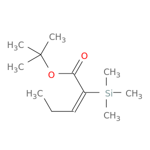 2-Pentenoic acid, 2-(trimethylsilyl)-, 1,1-dimethylethyl ester, (E)-