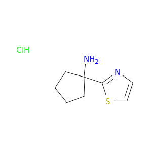 1-(1,3-thiazol-2-yl)cyclopentan-1-amine hydrochloride