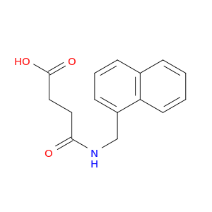 Butanoic acid, 4-[(1-naphthalenylmethyl)amino]-4-oxo-