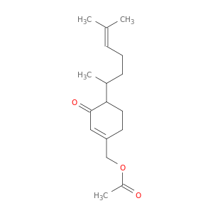 2-Cyclohexen-1-one, 3-[(acetyloxy)methyl]-6-(1,5-dimethyl-4-hexenyl)-