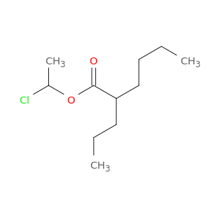 Hexanoic acid, 2-propyl-, 1-chloroethyl ester