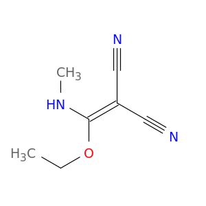 Propanedinitrile, [ethoxy(methylamino)methylene]-